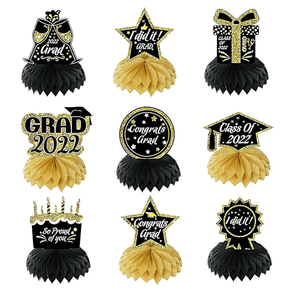 2022 Graduation Season Honeycomb Party Ceremony Party Decoration Wall Bra Hanging Flag Graduation Season