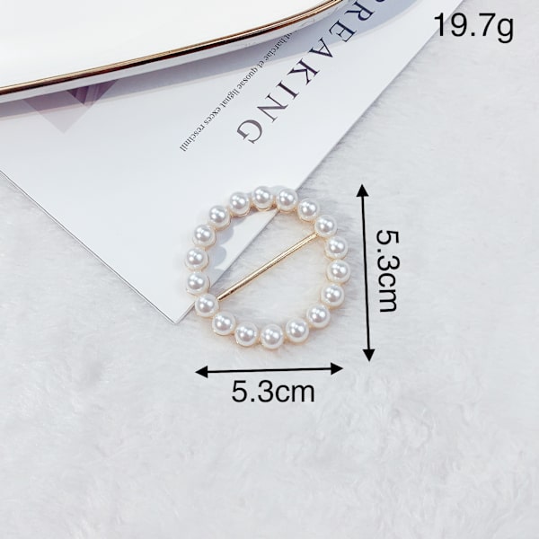 5 stk. legeringsrhinestone spenner metall hjerteform ringklips spenne for bånd skjerf kjole T-skjorter skjorte slips dekor