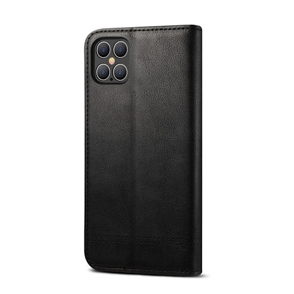 iPhone 12 Pro Max - Retro Flip -kotelo - Musta Musta Musta