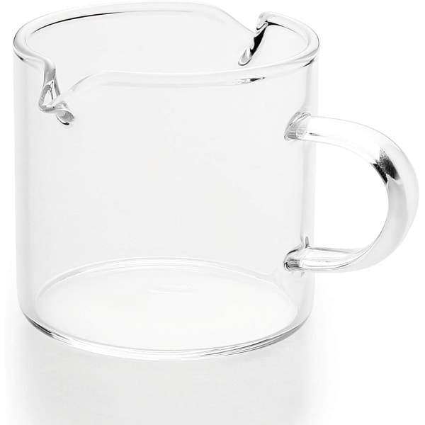 Shotglas Espresso Dubbla Pipar Mjölkkopp Klart Glas (Klart Glas-1-pack)
