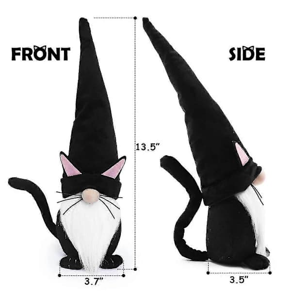 Halloween Tomte Katt Tomte Prydnad Docka Kreativ Ansiktslös Docka