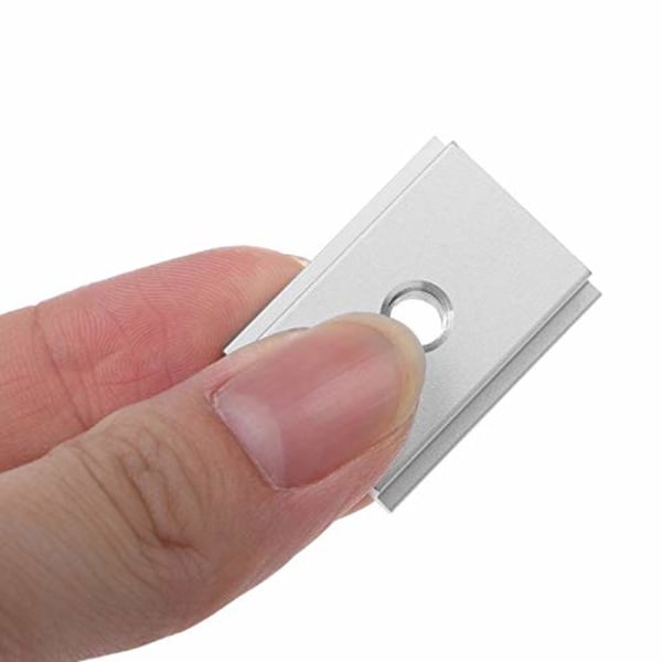 10 stk T-skyveklemme for T-spor, M6 T-spor skyveklemme glidende mutter aluminiumlegering T-spor mutter for trebearbeidingsverktøy jigger skrusporfeste