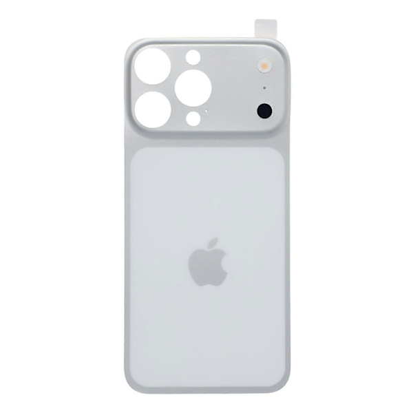 Baksidefilm for iPhone 15 Pro Max – Forvandle til 17 Pro Max Full Coverage PMMA Telefonbeskyttelse Sølv