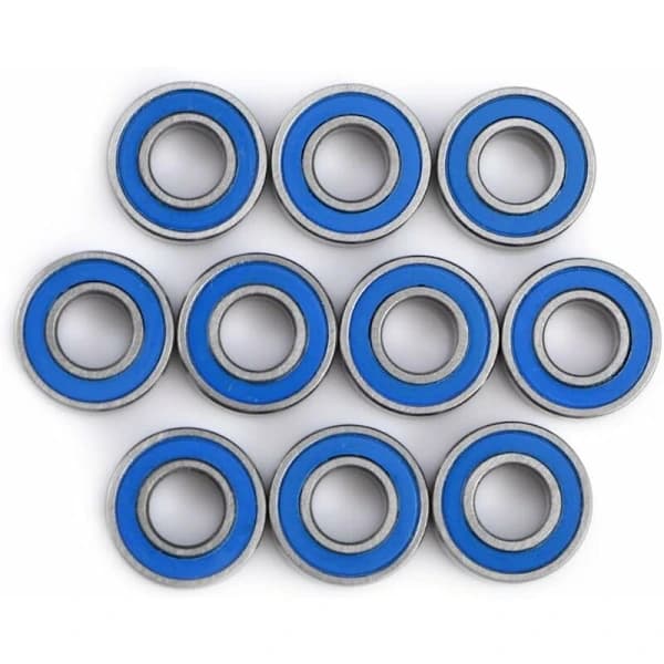 Miniatyrbærende flenslager Dobbeltskjermede stållager Kit 5x11x4mm (10 stk)[co]