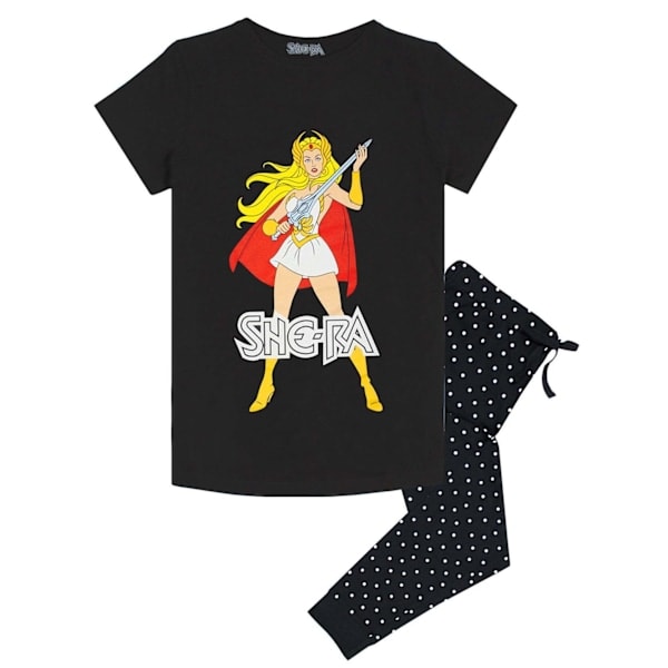 She-Ra Princess Of Power Dam/Dam MOTU Pyjamas Set S Svart/Svart/Vit S White