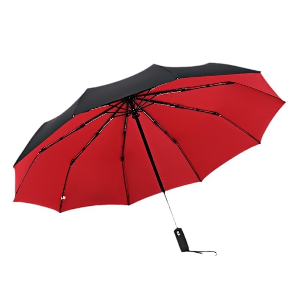 Automatic open and close 10 rib double layer Windproof Travel Umbrella Teflon coated Wind Resistant Canopy Folding parasol