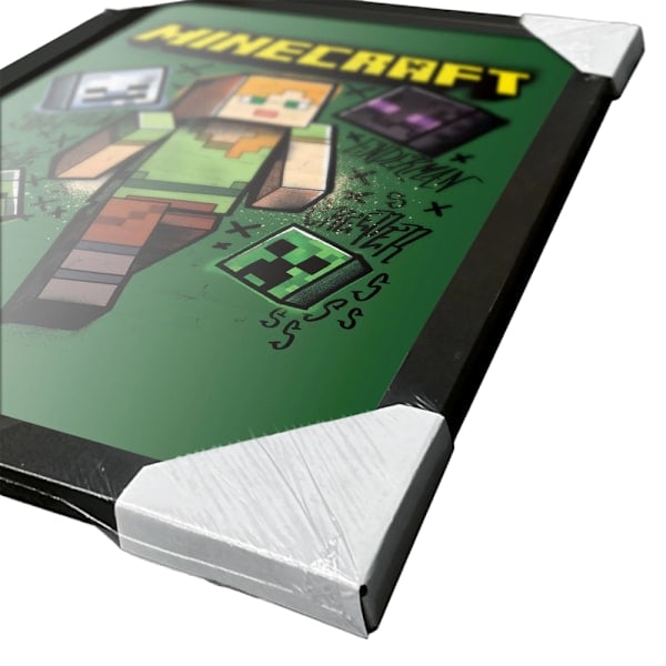 Minecraft Alex Innrammet Plakat 40cm x 30cm Grønn/Gul 40cm x 30cm