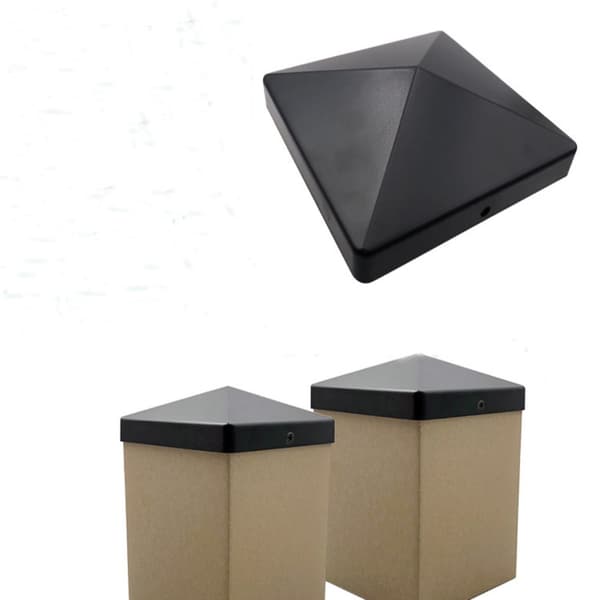 4 stk. stolpehetter Pyramide Stolpe Topper deksel