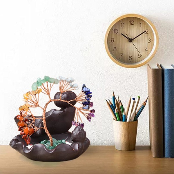 Måne Røgelse Kegleholder Røgelse Brænderholder Unik Røgelse Kegle Brænder, Desktop Keramik Ornament til Hjemmedekoration