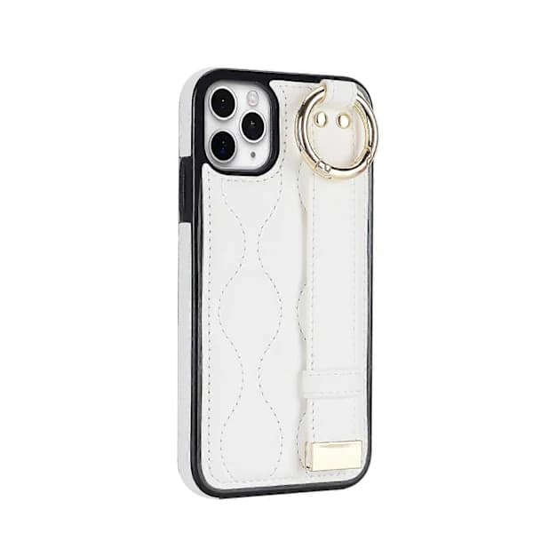 Kotelo iPhone 11 Pro Maxille, aaltokuvioinen ranneke, jalusta, PU+TPU-puhelinkotelo [CO]