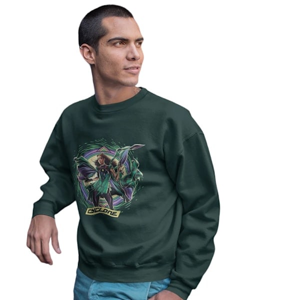 Black Adam Unisex Cyclone Sweatshirt L Flaskegrønn Bottle Green L