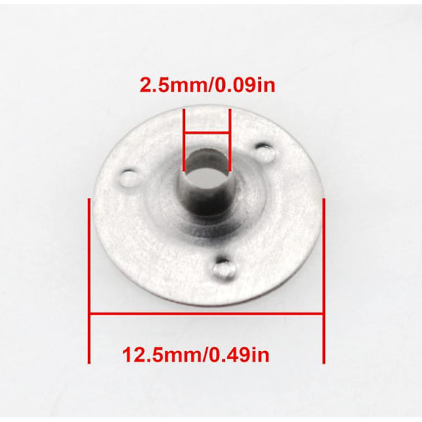 200 stk./12,5 mm lysestagebund, lysestagefaner i metal, lysestageholderfaner til lysfremstilling DIY