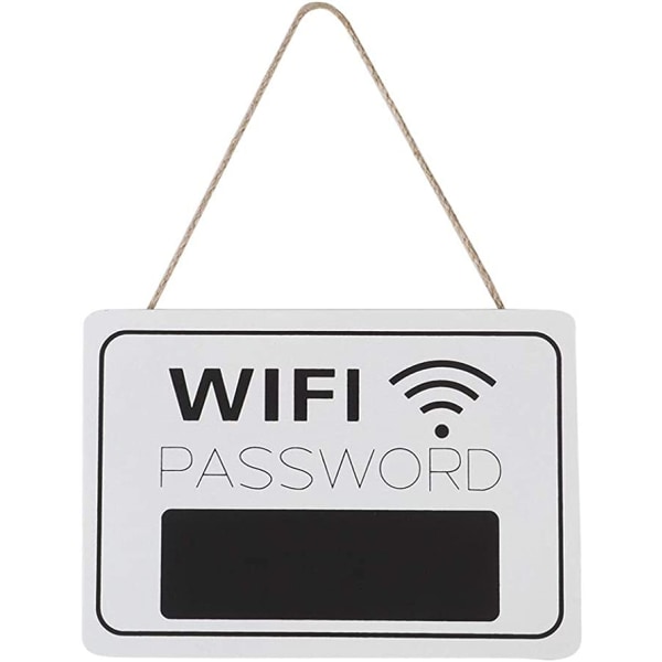 Retro WiFi Lösenord Väggdiagram Vägghängande Display Skyltar Svart