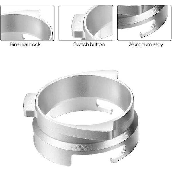 Espresso-annostelu suppilo, 54mm kahvi annostelu suppilo, Espresso-kahvasuodattimen annostelu suppilorenka