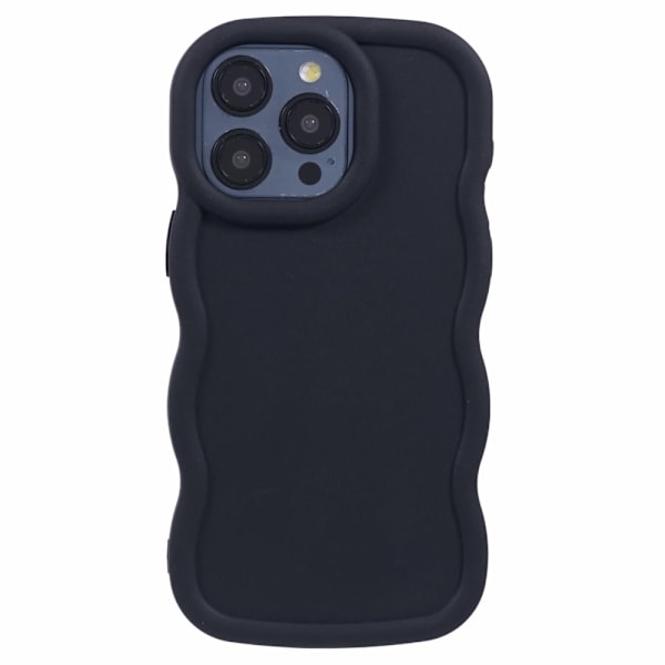 iPhone 14 Pro Max Mobilskall Bølgete Svart