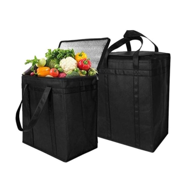 Extra stor kylväska kylbox picknick camping is svart 2