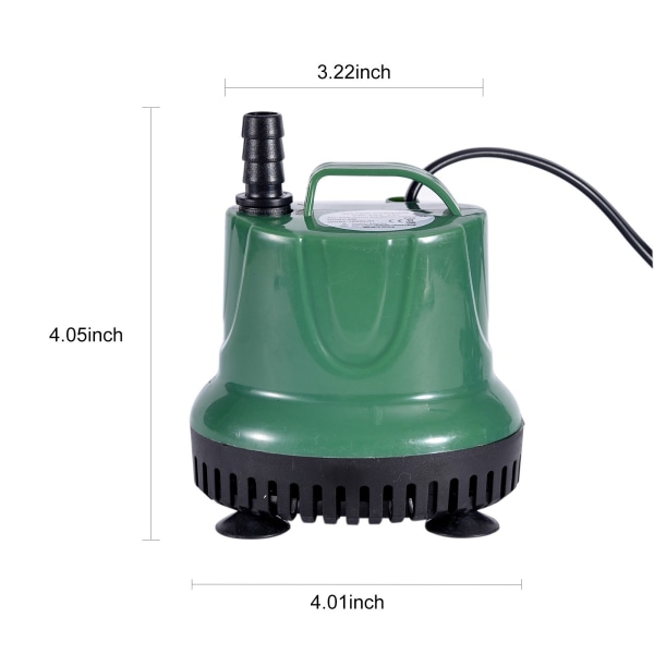25W 1600L/H dränkbar vattenpump Minifontänpump