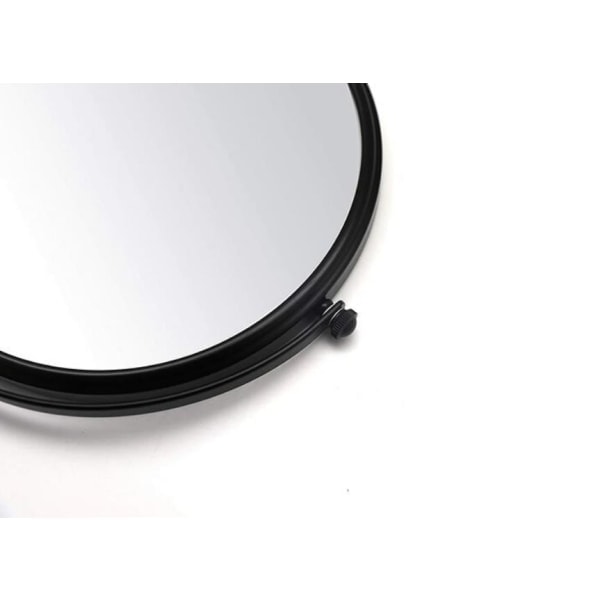 Foldable Bathroom Mirror with Extendable Feature - Black, 1 pc