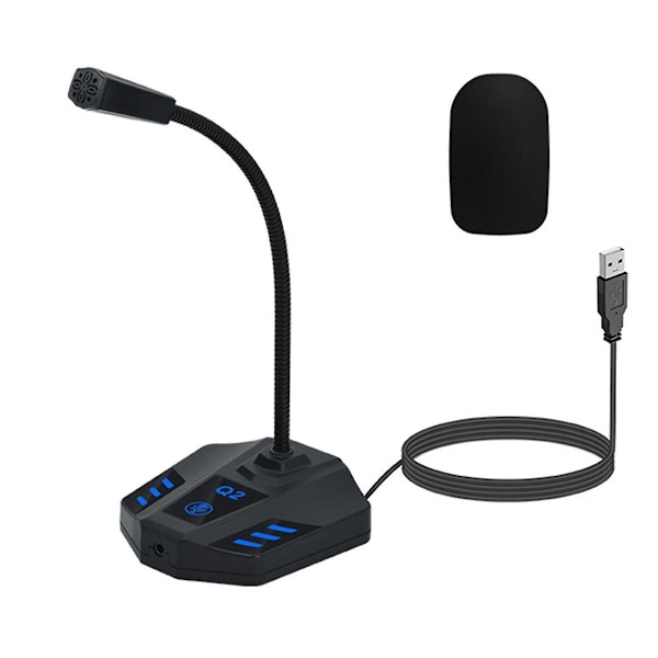Q2 Desktop Svanehals Kondensatormikrofon Xlr Konferencemikrofon Til Møder/stemme/spil, Usb
