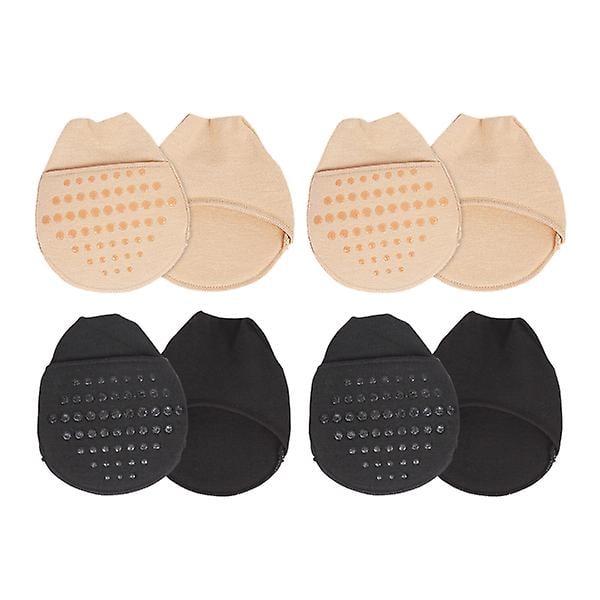 4 Par Damsockor & Strumpbyxor Halvstrumpor Dam Tåskydd Fotkuddar Tåtopp Foder Så 10x9cm
