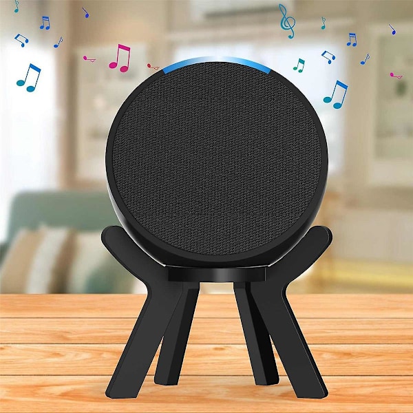 Högtalarfäste för skrivbord, stativ för bärbar högtalare, hållare för Pop Black