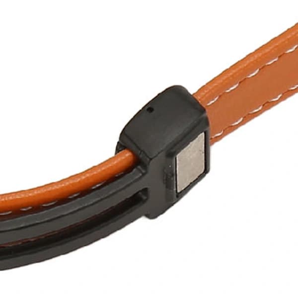 Magnetisk Urrem PU Læder Erstatning Unisex Quick Release Armbåndsrem til Ur 8 Brun[co]