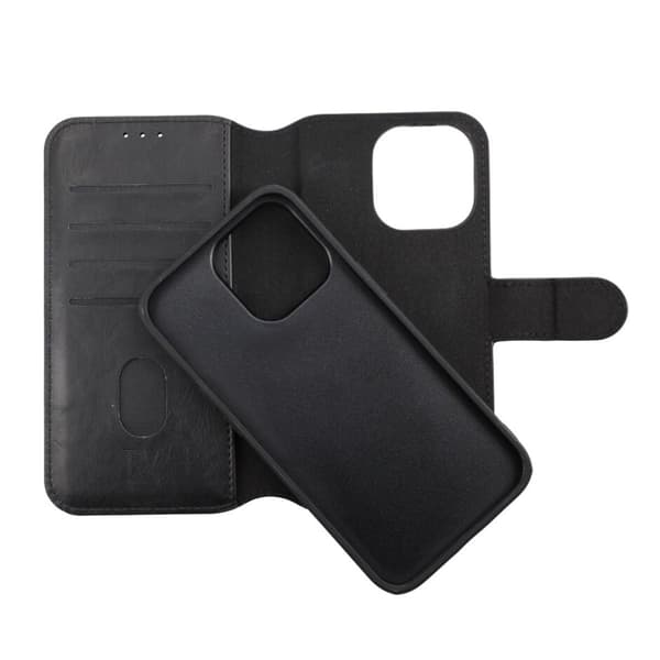 iPhone 13 Pro Wallet Case Magnet Rvelon - Black Svart black