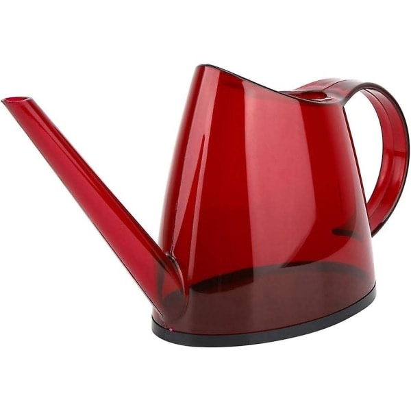 Vannkanne for innendørs planter, lang tut hage vanning kanne, 1,4l innendørs vanning kanne for potteplanter, blomster, sukkulenter (transparent rød...