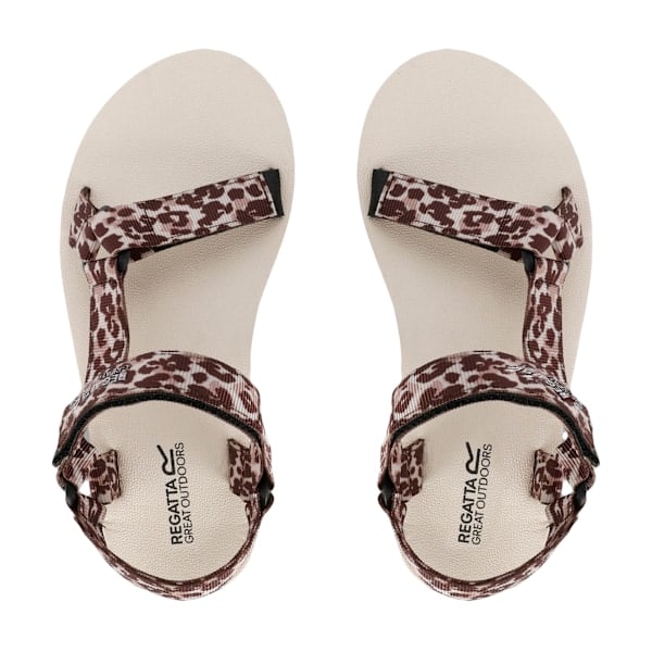 Regatta Vendeavour Leopard Print kevyet sandaalit naisille, hiekka beige/ruskea leopardikuvio, koko 7 UK