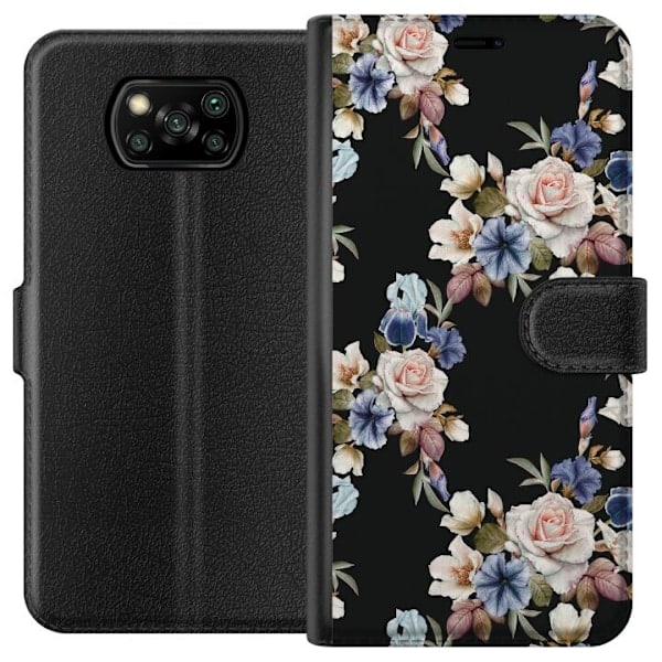 Xiaomi Poco X3 NFC Plånboksfodral Blommigt