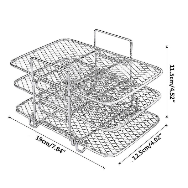 Ilma fritti grillin ritilä Ninja Dual Air Fryerille 304 ruostumatonta terästä monitasoinen uusi
