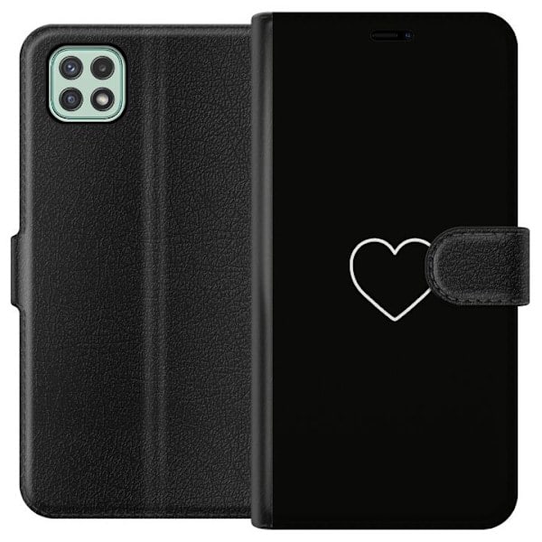 Samsung Galaxy A22 5G Pung Etui Hjerte