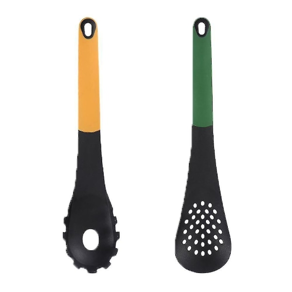 Färghandtag Nylon Köksredskap 2-delad Non-stick Gryta Hushållssoppa