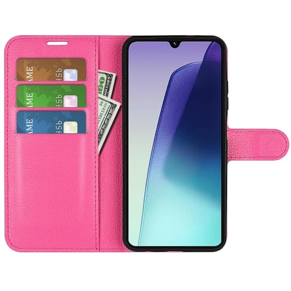 Xiaomi Redmi 14C Etui Litchi Læder Pink