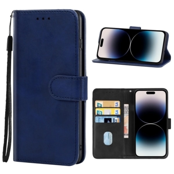 iPhone 14 Pro Max Kotelo Nahka Sininen