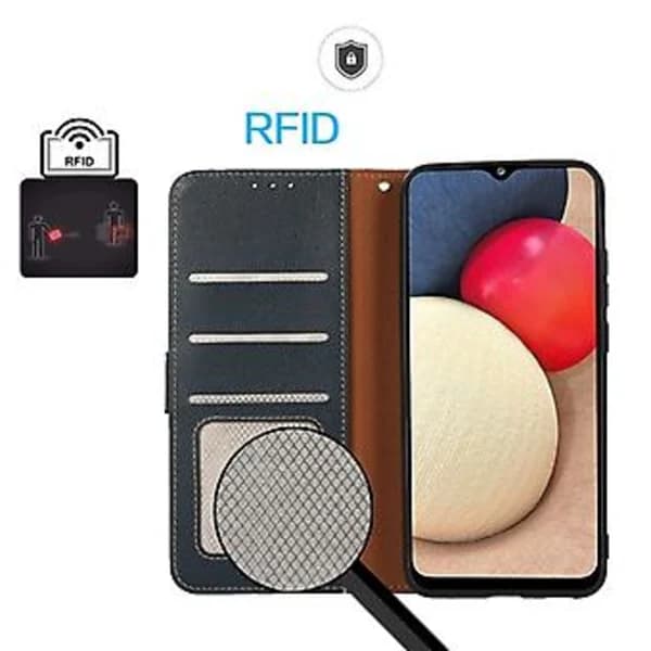 RFID-deksel for iPhone 15 Pro (Blå)[CO]