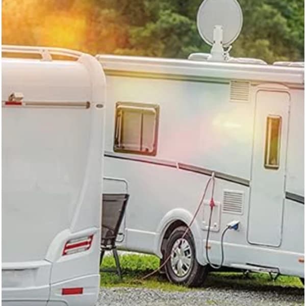 7-polet trailerstik, han, bilstik, campingvogn, 12V, sort[CO]
