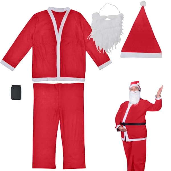 Julemandskostume skæghat [CO]