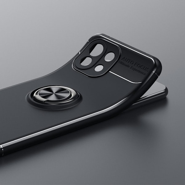 Xiaomi Mi 11 Lite - Ring Cover - Sort/Rosaguld Sort/Rosaguld