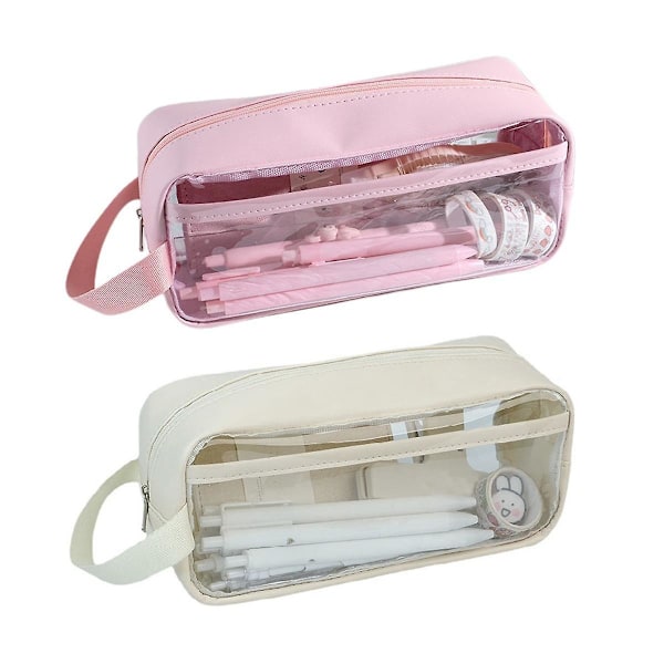 Transparent Pennafodral Japansk - Rymlig Flickor Högkvalitativ Penna Pennafodral Enkel Pennafodral