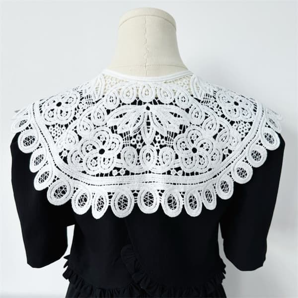 Spetskrage for kvinner Melkesilkekrage Cape Fake False Collars