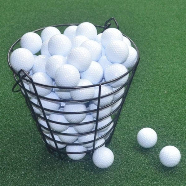 Golfbollshink i metall, tålig golfbollskorg, förvaringsbehållare för golfbollar, golftillbehör