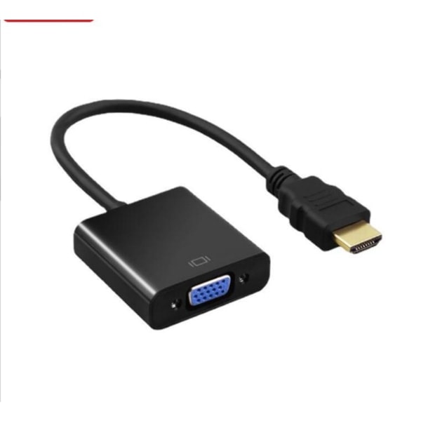 HDMI til VGA HD Adapterkabel med Lyd- og Videostrømomformer Egnet til Computer, Stationær, Laptop, PC