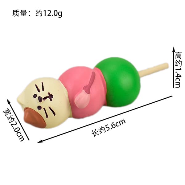 Five Pieces Spring Fruit, Strawberry Cake, Cat, Cute, Desktop Decoration, Craft Accessories, Various Sizes