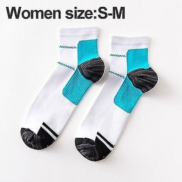 1 par højkvalitets kompressionsstrømper til plantar fasciitis hælspore buesmerter komfortable strømper venøse ankelstrømper L/XL (40-44)