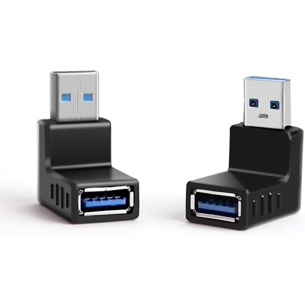 Usb 3.0 90 asteen uros-naaras pystysuora yhdistetty ylös ja alas kulmakytkimen sovitin