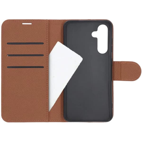 Samsung Galaxy S24 Plus Wallet Case with Stand - Brown Brun brown