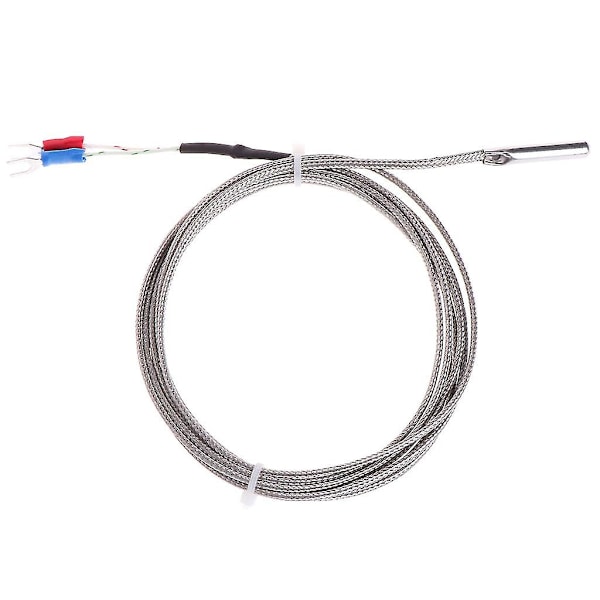 2m K-typ termoelement temperatursensor 0-600 5*30mm sond i rostfritt stål