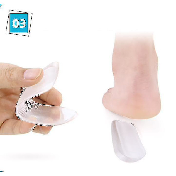 Medial Lateral Heel Wedge Silicone 2 Paria - Universaalit - Liimautuvat Kenkäpohjalliset-