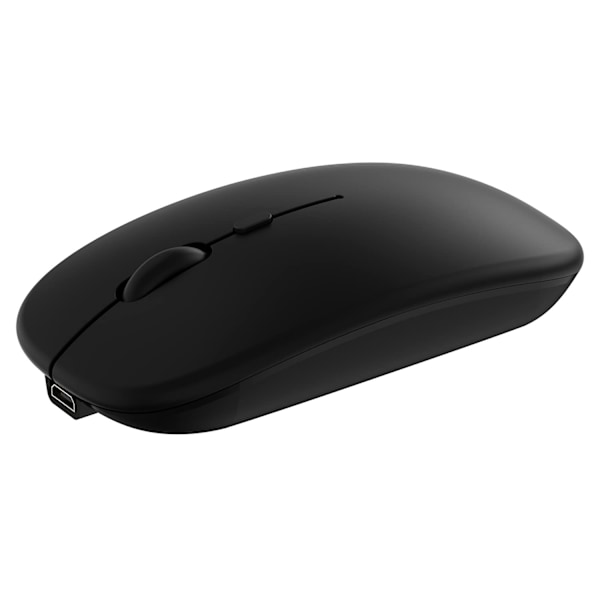 Bluetooth-mus - Genopladelig trådløs mus til tablet, mobiltelefon, smartphone, bærbar computer, pc, computer, stationær Android-ledning (sort)